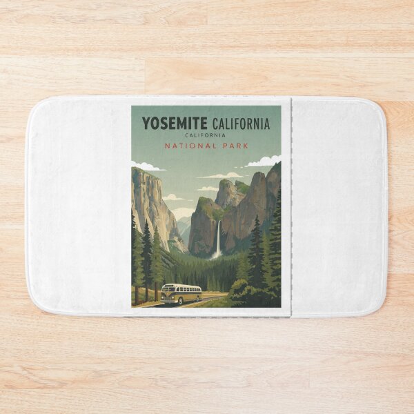 Item preview, Yosemite National Park California Vintage Retro Travel Poster designed and sold by freackly.