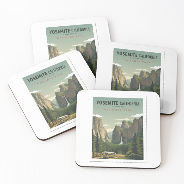 Item preview, Yosemite National Park California Vintage Retro Travel Poster designed and sold by freackly.