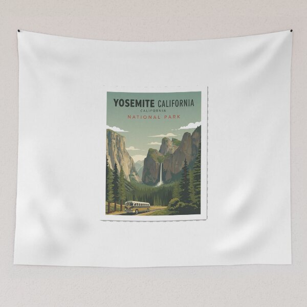 Item preview, Yosemite National Park California Vintage Retro Travel Poster designed and sold by freackly.