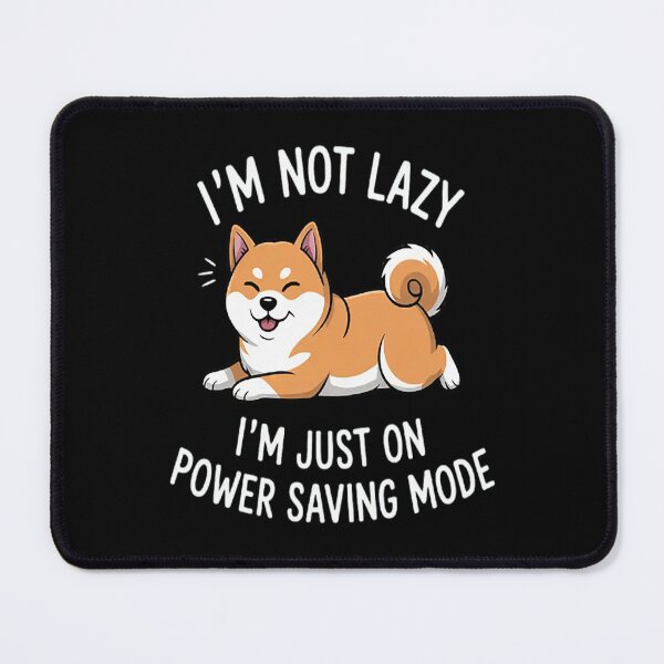 Item preview, I'm not lazy Shiba Inu Loafer Dog designed and sold by gandebro.