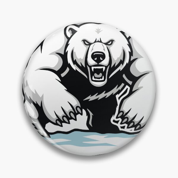 Item preview, Polar Bear Arctic Ice Floe Mascot Bear designed and sold by PixelStudioBe.
