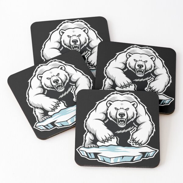 Item preview, Polar Bear Arctic Ice Floe Mascot Bear designed and sold by PixelStudioBe.