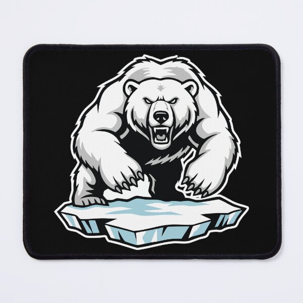 Item preview, Polar Bear Arctic Ice Floe Mascot Bear designed and sold by PixelStudioBe.
