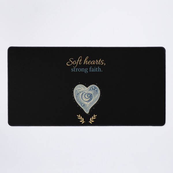 Item preview, Soft Hearts, Strong Faith – Elegant Ramadan Crescent Heart Art designed and sold by ArthUpscale.