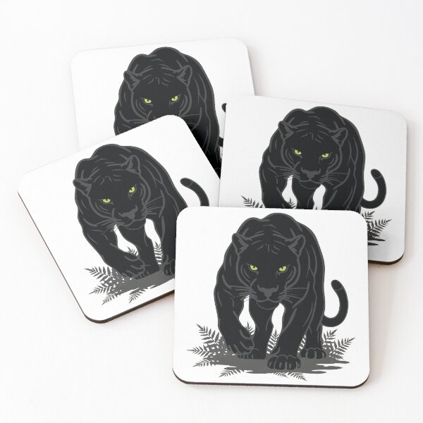 Item preview, Black Panther Jungle Mascot Wild Feline designed and sold by PixelStudioBe.