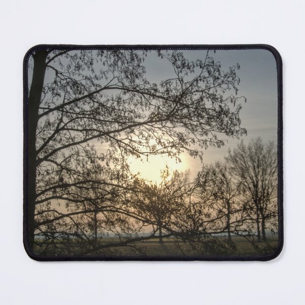 Item preview, Sereen Winter Sunset Silhouette through Bare Trees designed and sold by ShotsbyDesiree.
