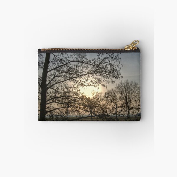 Item preview, Sereen Winter Sunset Silhouette through Bare Trees designed and sold by ShotsbyDesiree.