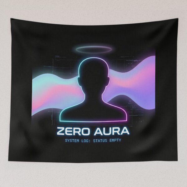 Item preview, Zero Aura Status Cyberpunk Minimalism designed and sold by SplashTastic.