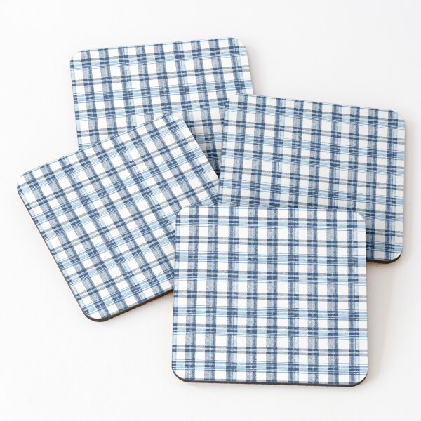 Item preview, Classic Blue Plaid Gingham Pattern Texture designed and sold by QuietBloom80.
