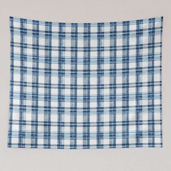 Item preview, Classic Blue Plaid Gingham Pattern Texture designed and sold by QuietBloom80.