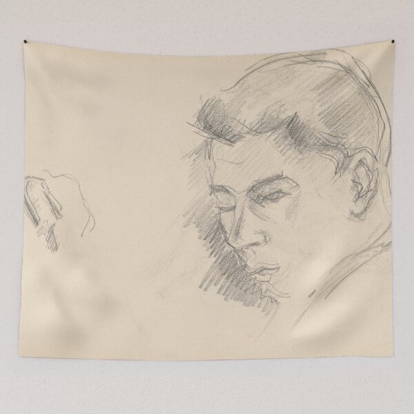Item preview, Head of a Boy by Paul Cézanne: Post Impressionist Portrait Study Poster designed and sold by artofuniverse.
