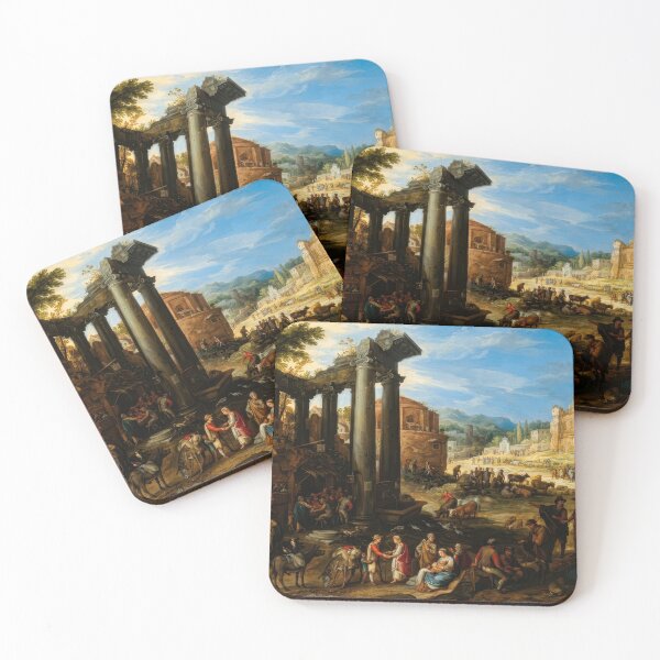 Item preview, Paul Bril Campo Vaccino Classical Ruins Landscape designed and sold by TheSoulOfArt.