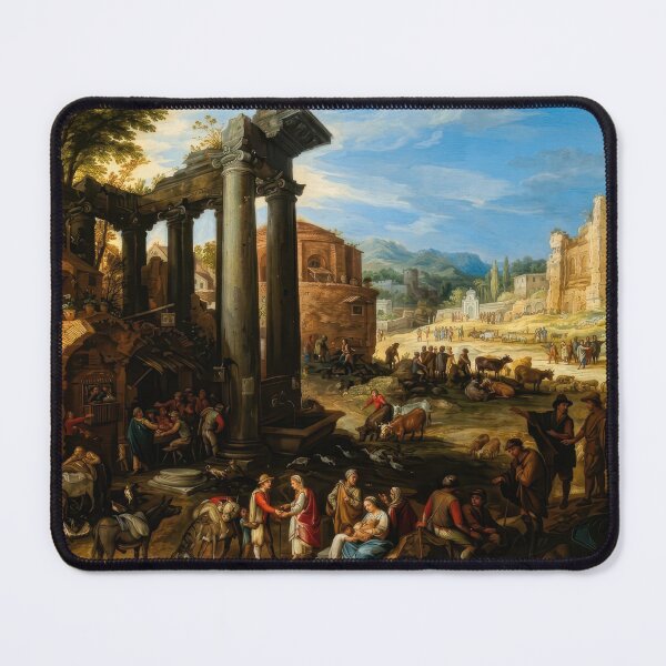 Item preview, Paul Bril Campo Vaccino Classical Ruins Landscape designed and sold by TheSoulOfArt.