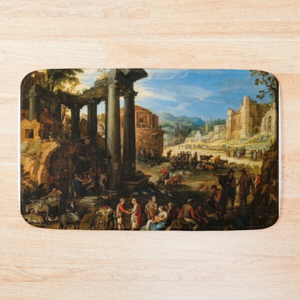 Item preview, Paul Bril Campo Vaccino Classical Ruins Landscape designed and sold by TheSoulOfArt.