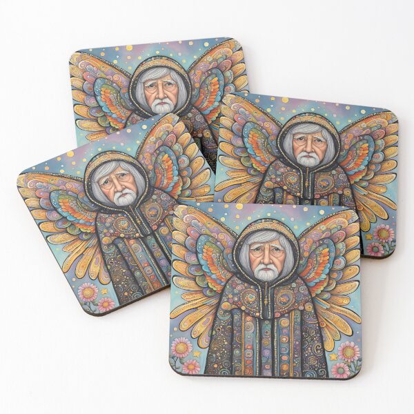 Item preview, Angel Pensioner with wings wearing a hoodie designed and sold by Colin Bentham.