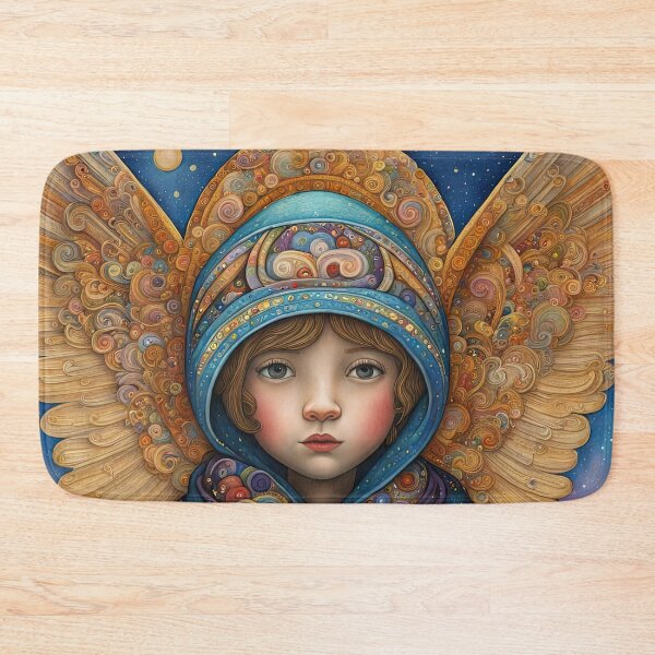 Item preview, Angel Pensioner with wings wearing a hoodie designed and sold by Colin Bentham.