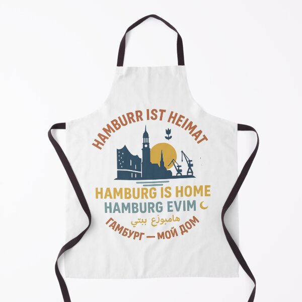Item preview, Hamburg Is Home T-Shirt – Multilingual Hamburg Skyline Germany Pride Graphic Tee designed and sold by Globalcitytees.