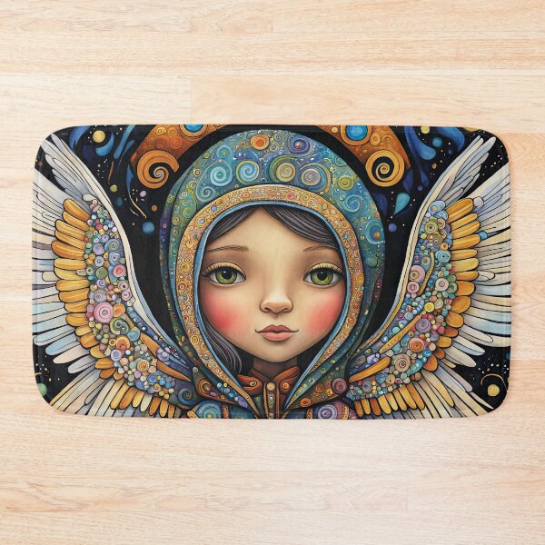 Item preview, Angel Pensioner with wings wearing a hoodie designed and sold by Colin Bentham.