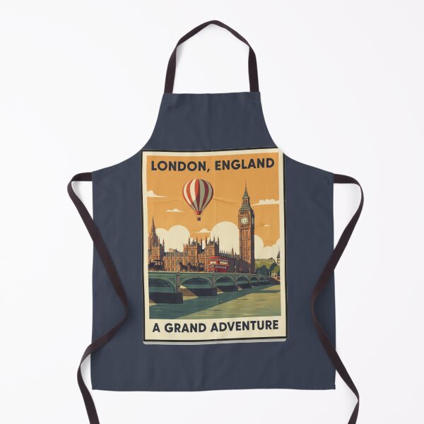 Item preview, London England Retro Travel Poster - A Grand Adventure Vintage Wall Art designed and sold by freackly.