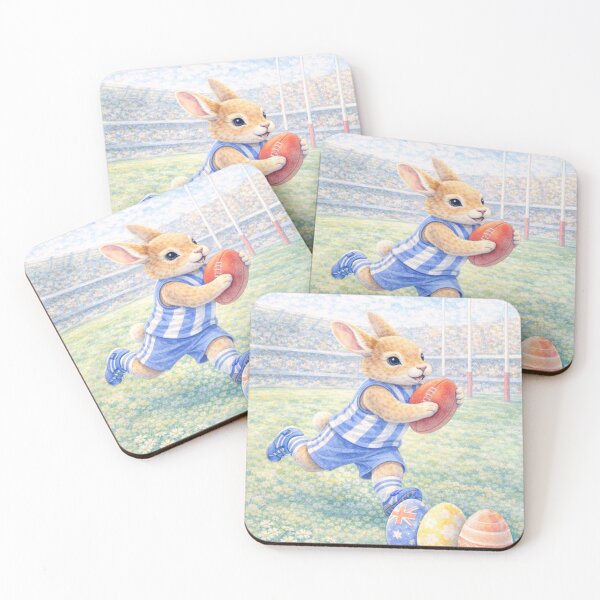 Item preview, Easter Bunny | Cute Australian Football Easter Art designed and sold by inspired-works.