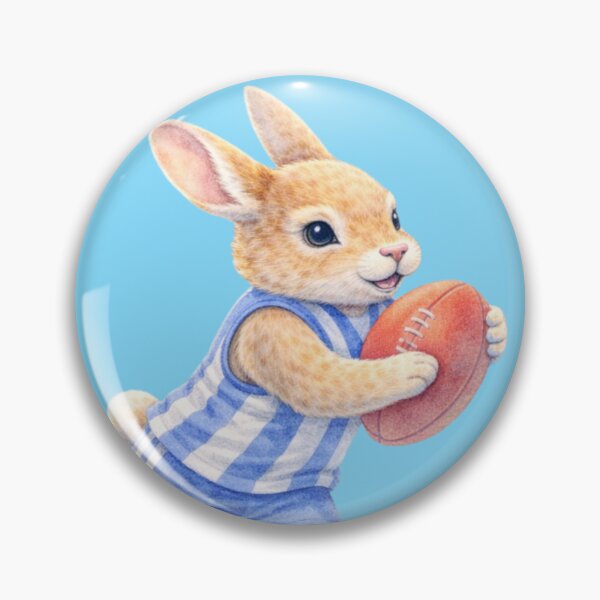 Item preview, Easter Bunny | Cute Australian Football Easter Art designed and sold by inspired-works.