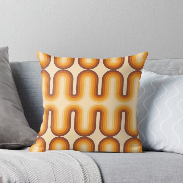 Item preview, Retro Mid Century Modern  - Warm brown, orange, yellow designed and sold by JMgraphic.