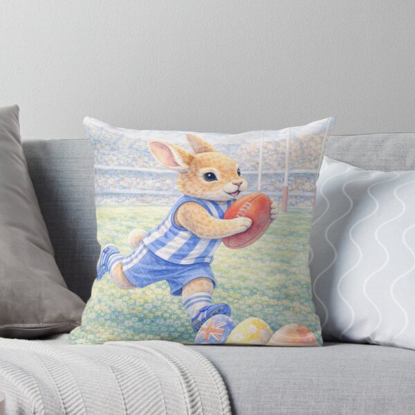 Item preview, Easter Bunny | Cute Australian Football Easter Art designed and sold by inspired-works.