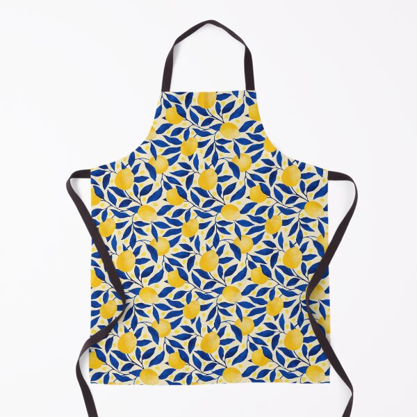 Item preview, Italian Citrus Market Lemons - Cobalt Blue and Lemon Yellow designed and sold by ilonaalyamani.