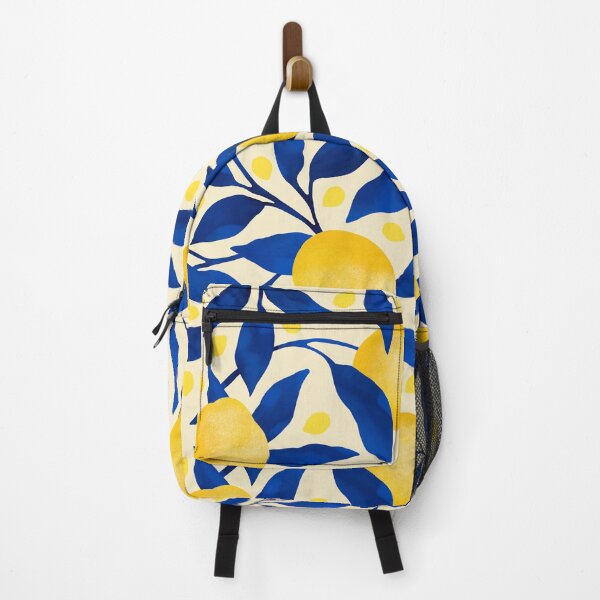 Item preview, Italian Citrus Market Lemons - Cobalt Blue and Lemon Yellow designed and sold by ilonaalyamani.
