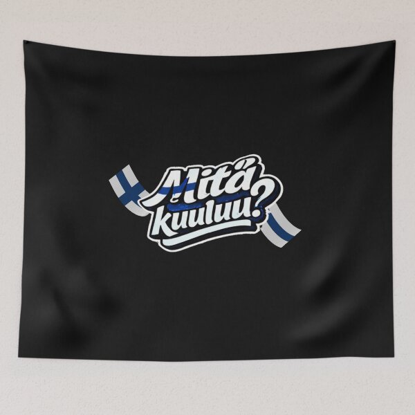 Item preview, Mitä kuuluu? – Finnish Minimal Street Typography designed and sold by Mosogoloso.