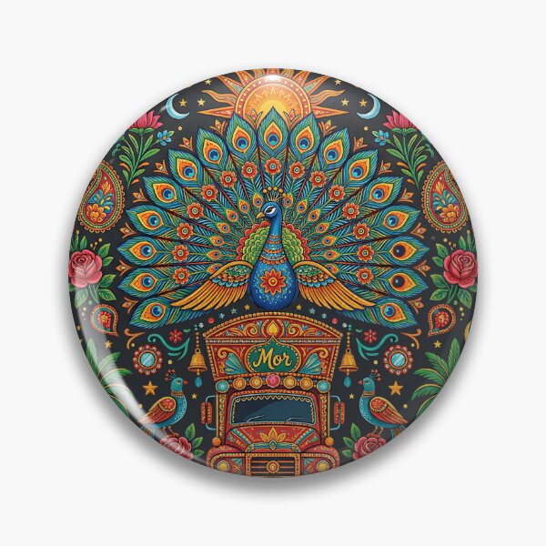 Item preview, Majestic Peacock Pakistani Truck Art Design designed and sold by Keepsake Kiosk.