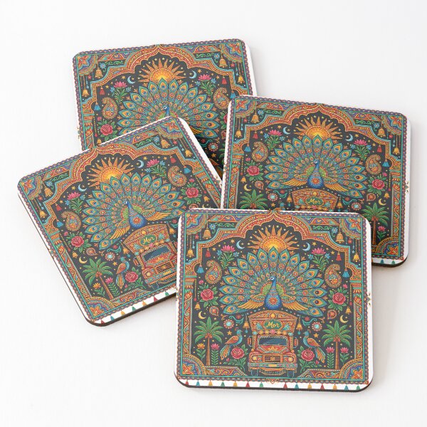 Item preview, Majestic Peacock Pakistani Truck Art Design designed and sold by Keepsake Kiosk.