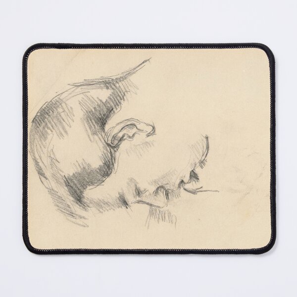 Item preview, Head of the Artists Son by Paul Cézanne: Minimalist Portrait Study Poster designed and sold by artofuniverse.