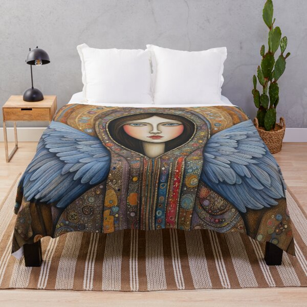 Item preview, Angel Pensioner with wings wearing a hoodie designed and sold by Colin Bentham.