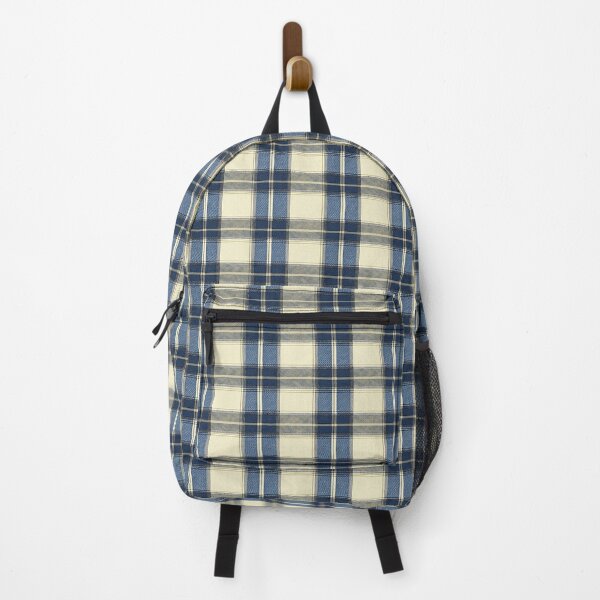 Item preview, Vintage Navy Plaid on Cream Woven Texture designed and sold by QuietBloom80.