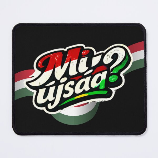 Item preview, Mi újság? – Hungarian Street Typography Design designed and sold by Mosogoloso.