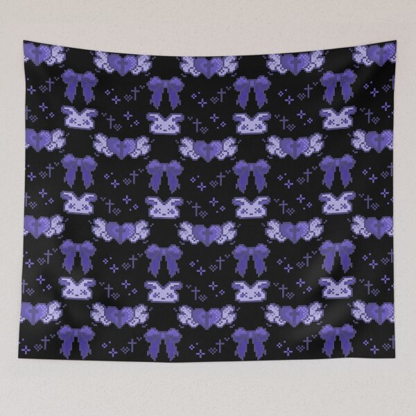 Item preview, jirai kei pattern (deep purple) designed and sold by cottonlacey.