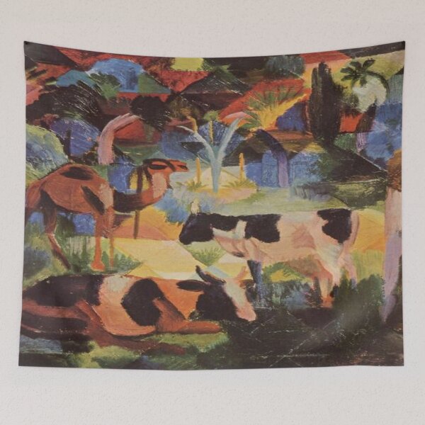 Item preview, Landscape with Cows and a Camel designed and sold by SharonTheFirst.