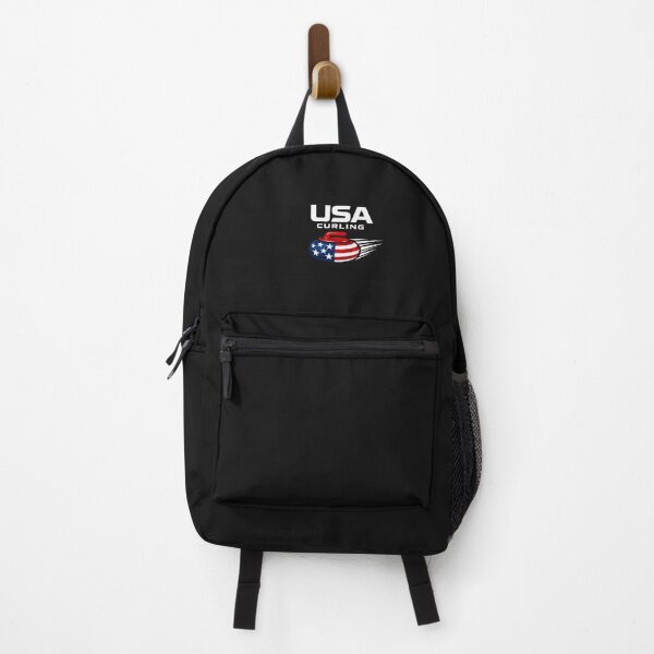 Item preview, Curling USA Support Team American Flag Winter Pride designed and sold by Pawsome Quotes.