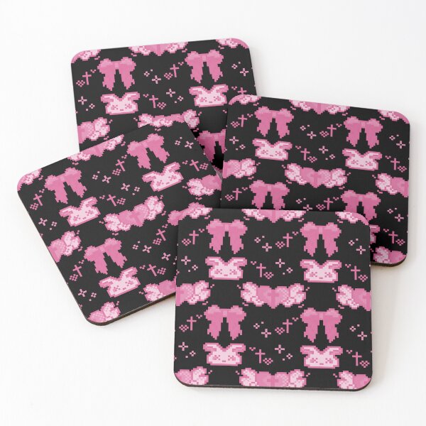 Item preview, jirai kei pattern (hot pink) designed and sold by cottonlacey.