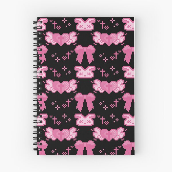 Item preview, jirai kei pattern (hot pink) designed and sold by cottonlacey.