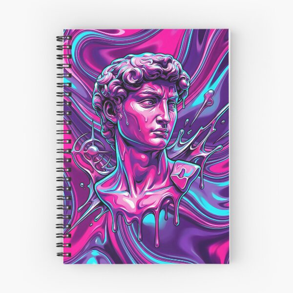 Item preview, Vaporwave Melting Statue Acid Graphic Greek Bust 2026 designed and sold by MarCinu Art.