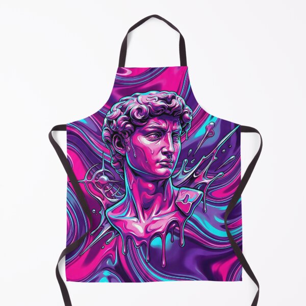 Item preview, Vaporwave Melting Statue Acid Graphic Greek Bust 2026 designed and sold by MarCinu Art.
