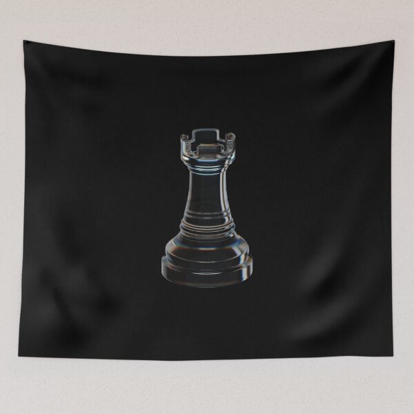 Item preview, Glass Chess Rook Minimal Art designed and sold by trepiu.
