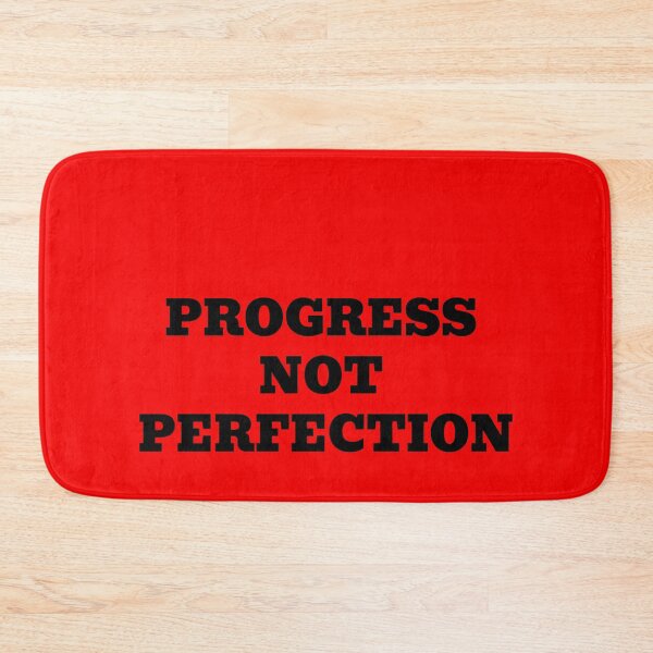 Item preview, Progress Not Perfection – Motivational Mindset Quote designed and sold by WakeNBake-Tees.