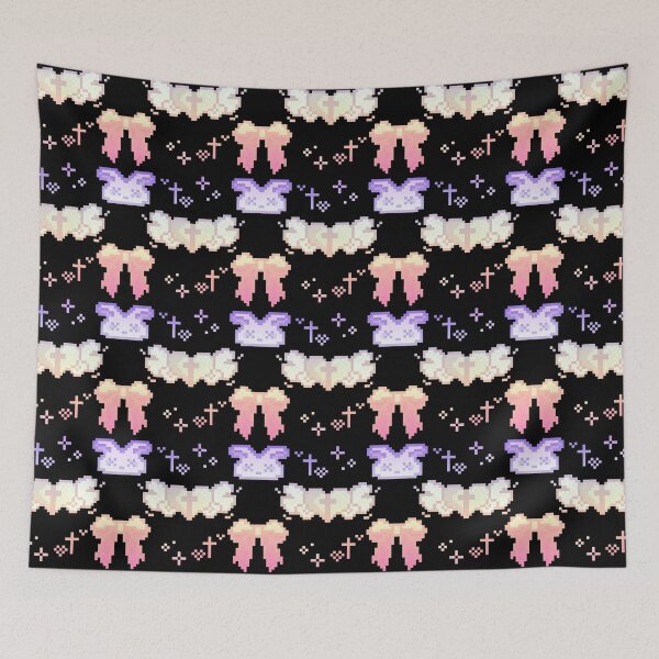 Item preview, jirai kei pattern (rrrraiiiinbowwww) designed and sold by cottonlacey.