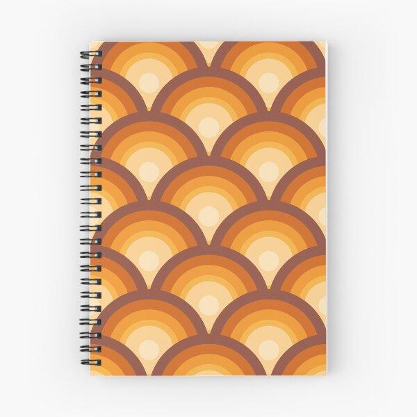 Item preview, Retro Geometric Gradient Pattern  - Warm brown, orange, yellow designed and sold by JMgraphic.