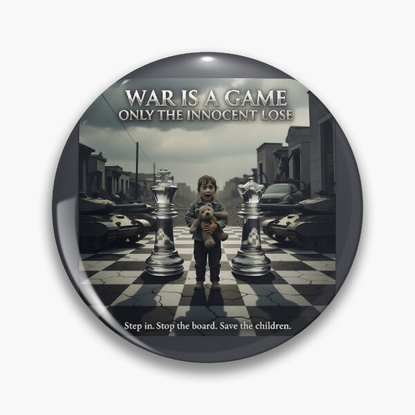 Item preview, "WAR IS A GAME ONLY THE INNOCENT LOSE — Stop the Board, Save the Children" designed and sold by Creative-RE.