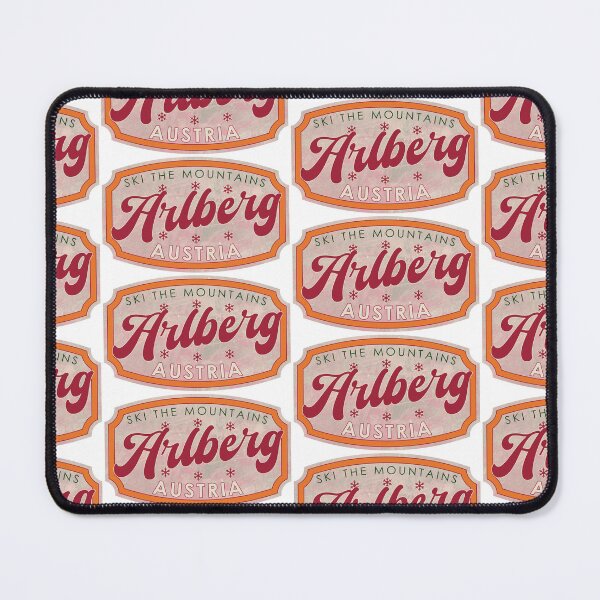 Item preview, Arlberg, Austria, Ski, textured skiing badge designed and sold by Wanderful-roads.