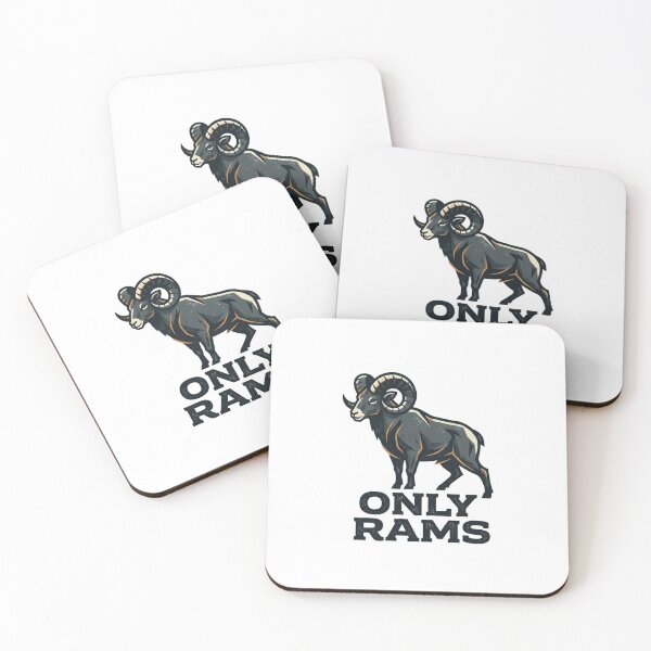 Item preview, Only Rams - Distressed Mountain Ram Horns Silhouette Graphic designed and sold by PopPizzazz.